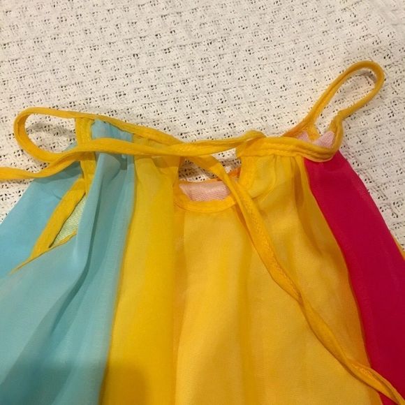 Rainbow Chiffon Sheath Sun Dress (12m-5T) - Picture 4 of 8